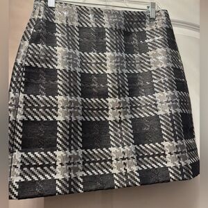 LOFT plaid skirt